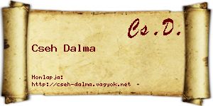Cseh Dalma névjegykártya